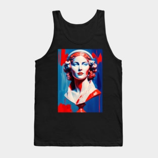 Blue & Red Lady #2 Tank Top